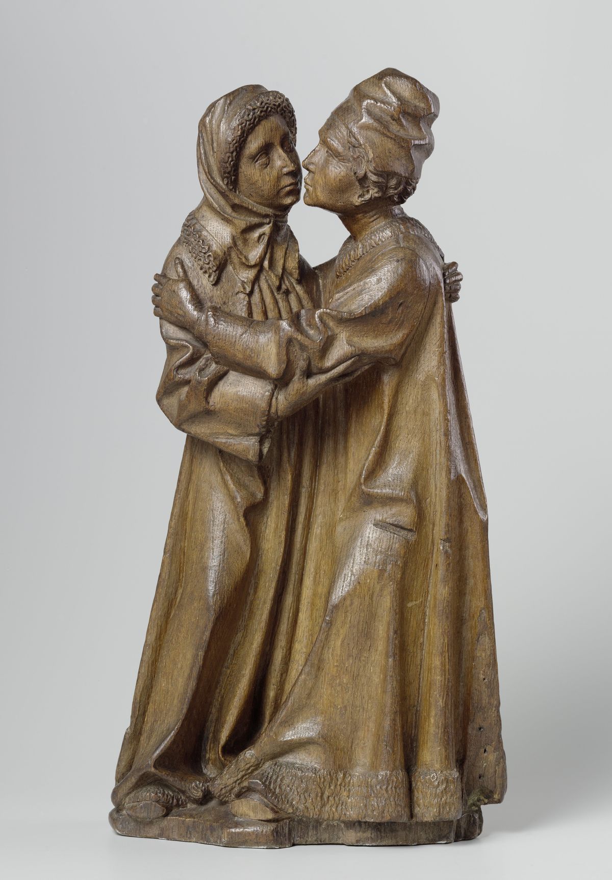 The Meeting of Joachim and Anna Statue (1470) by Master of Joachim and Anne - Catholic Stock Photo