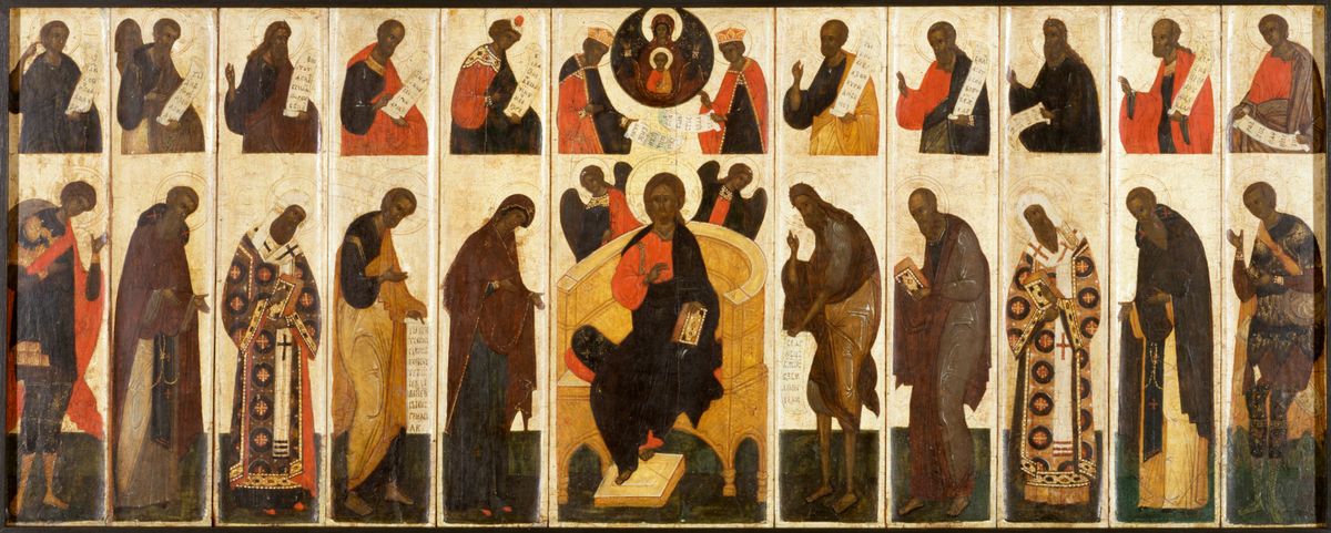 Great Deesis with Prophets (16th century, Russian) - Public Domain Byzantine Painting