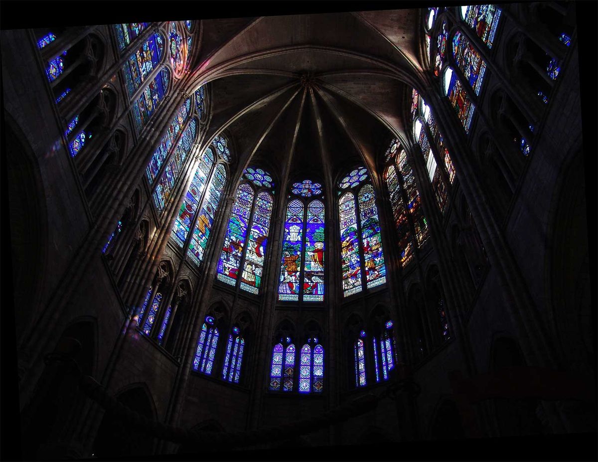 Saint-Denis Clerestory Windows (2005, France) - Catholic Stock Photo