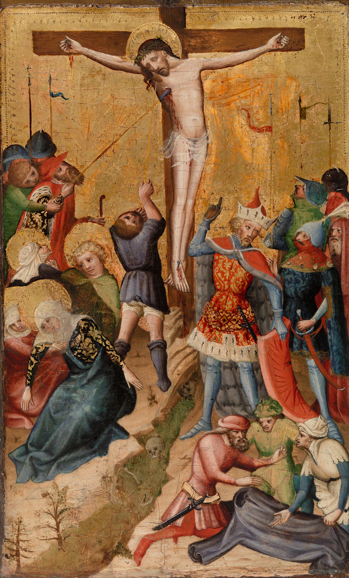 Crucifixion (1400–1420) by Austrian Master - Public Domain Catholic Painting