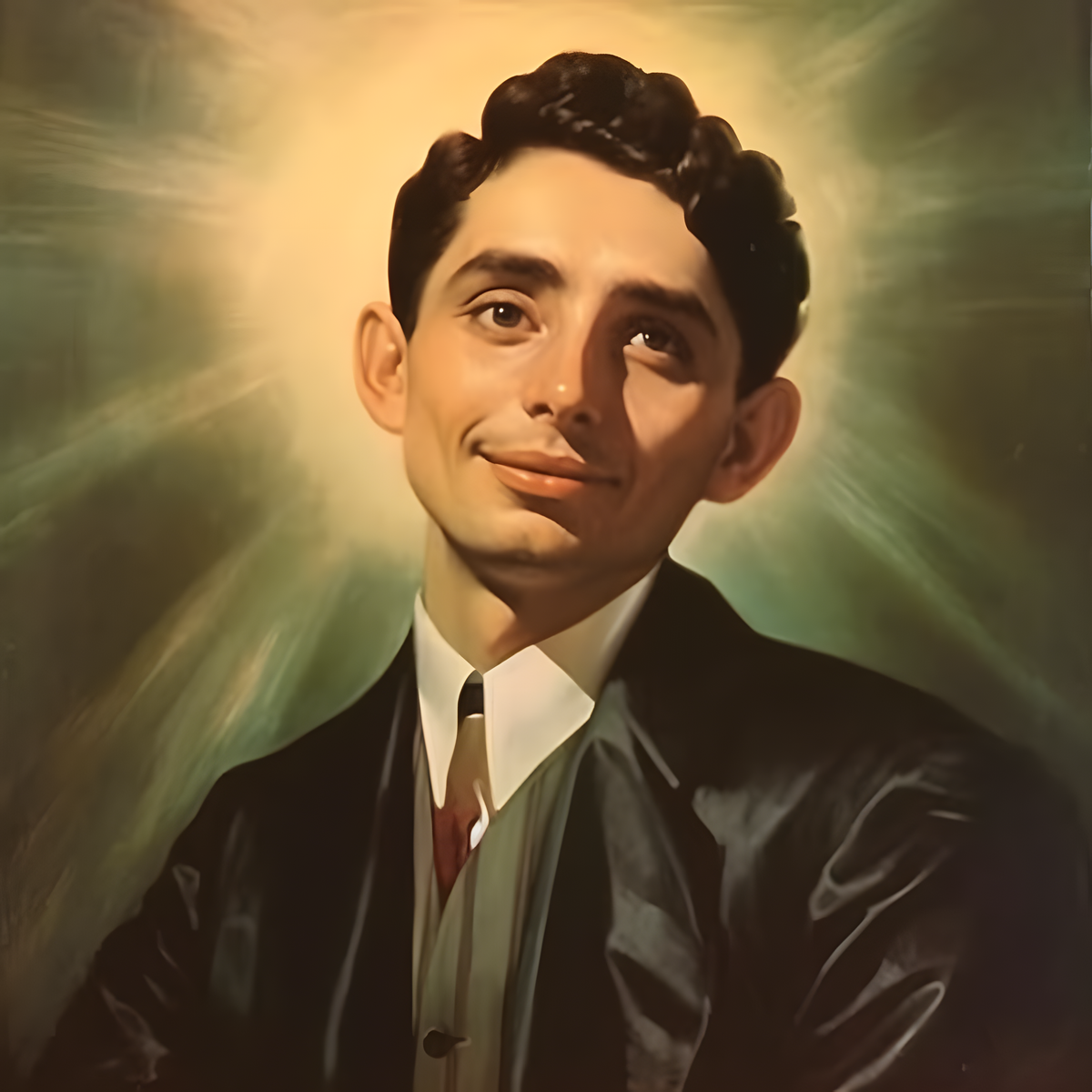 Blessed Carlos Manuel Rodríguez Santiago (2023) by Virginia S. Benedicte - Public Domain Catholic Painting