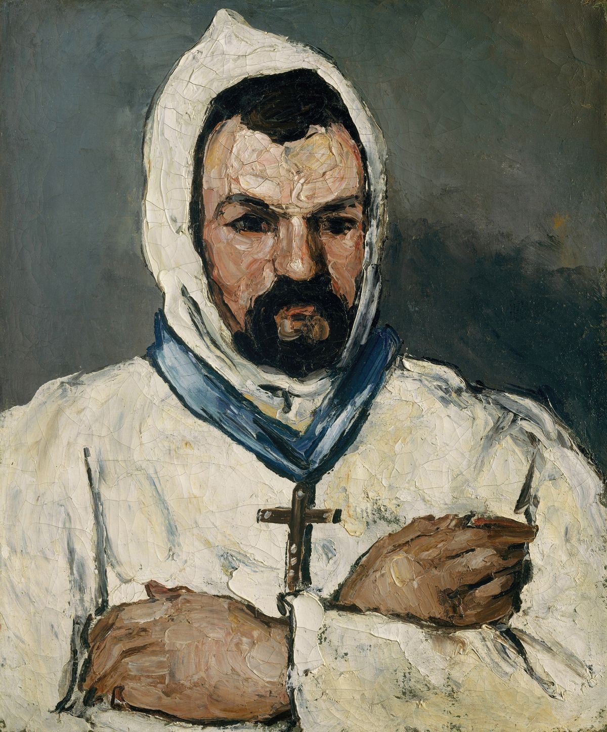 Antoine Dominique Sauveur Aubert (born 1817), the Artist’s Uncle, as a Monk (1866, France) by Paul Cézanne - Public Domain Catholic Painting