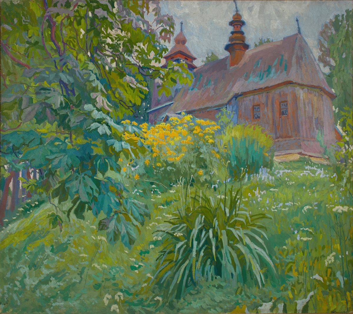 Church Silence (1906-1910) by Stanisław Kamocki (Polish) - Public Domain Catholic Painting