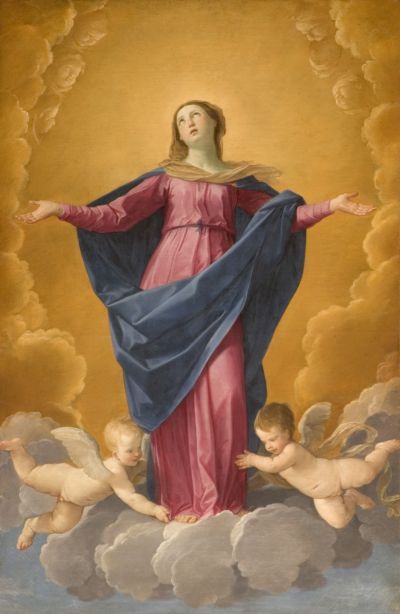 Assumption of the Virgin (1627) by Guido Reni - Public Domain Catholic Painting