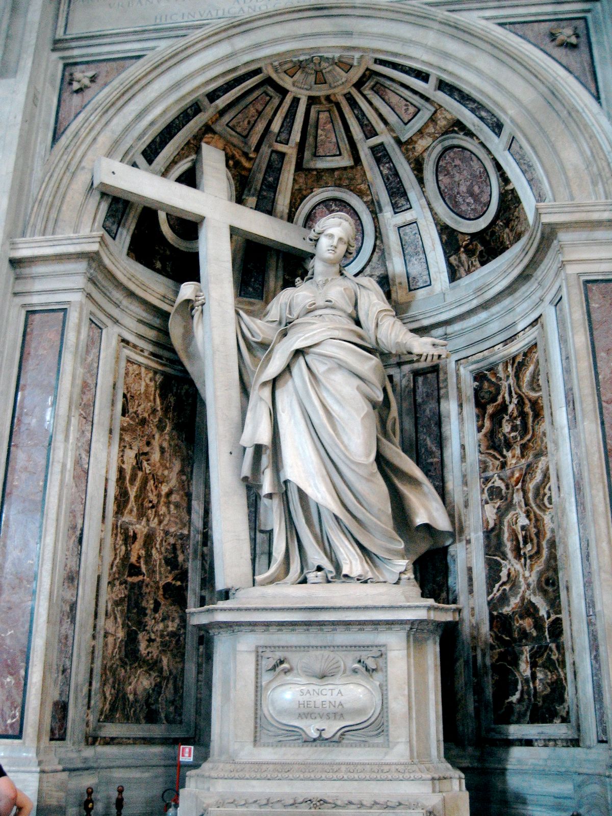 Statue of Saint Helena by Andrea Bolgi (1605-1656, Rome) - Catholic Stock Photo