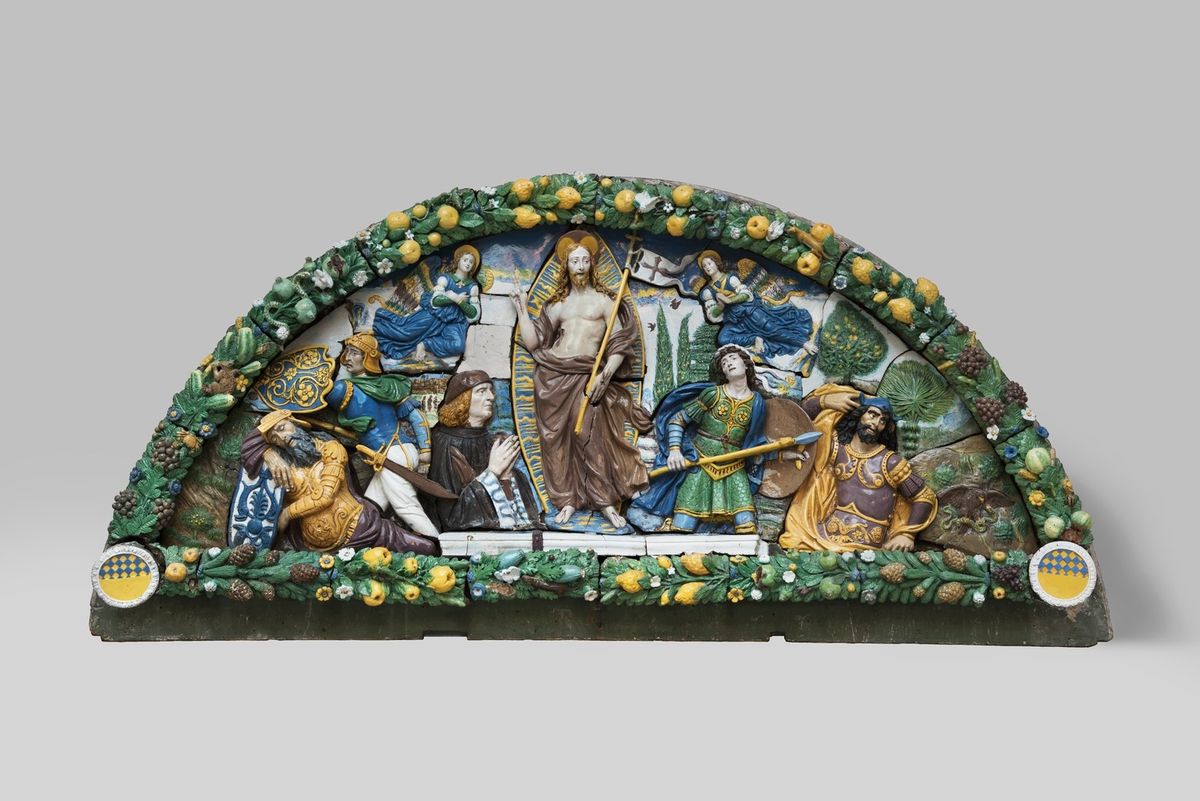Resurrection of Christ (1520-1525, Italy) by Giovanni della Robbia - Catholic Stock Photo