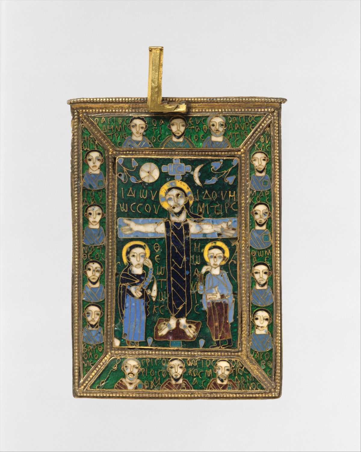 The Fieschi Morgan Staurotheke  (early 9th Century, Byzantine) - Byzantine Stock Photo