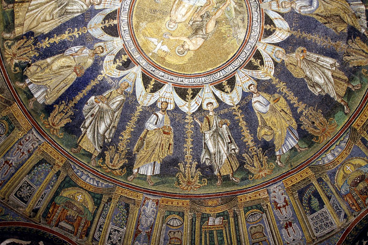 Mosaic of the Apostles, Neonian Baptistry, Ravenna (2016) by José Luiz - Catholic Stock Photo