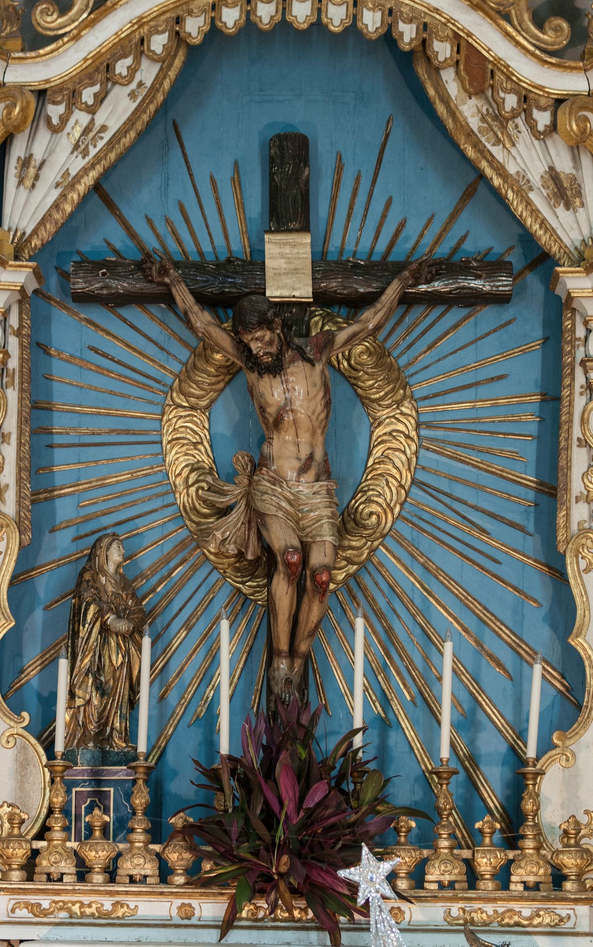 Statue of Jesus Christ in Church of Olinda, Brazil - Catholic Stock Photo
