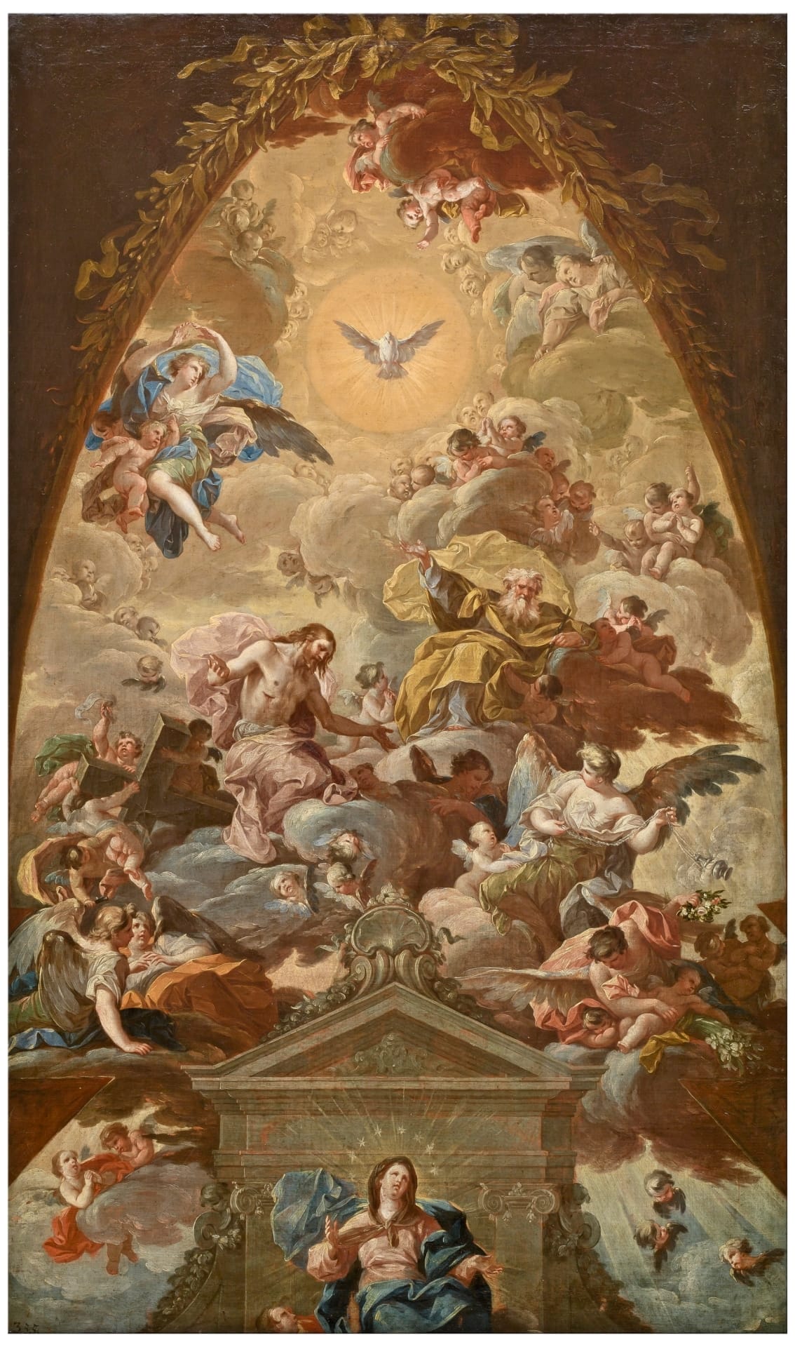 The Assumption of the Virgin (Around 1760) by Francisco Bayeu y Subias - Public Domain Catholic Painting