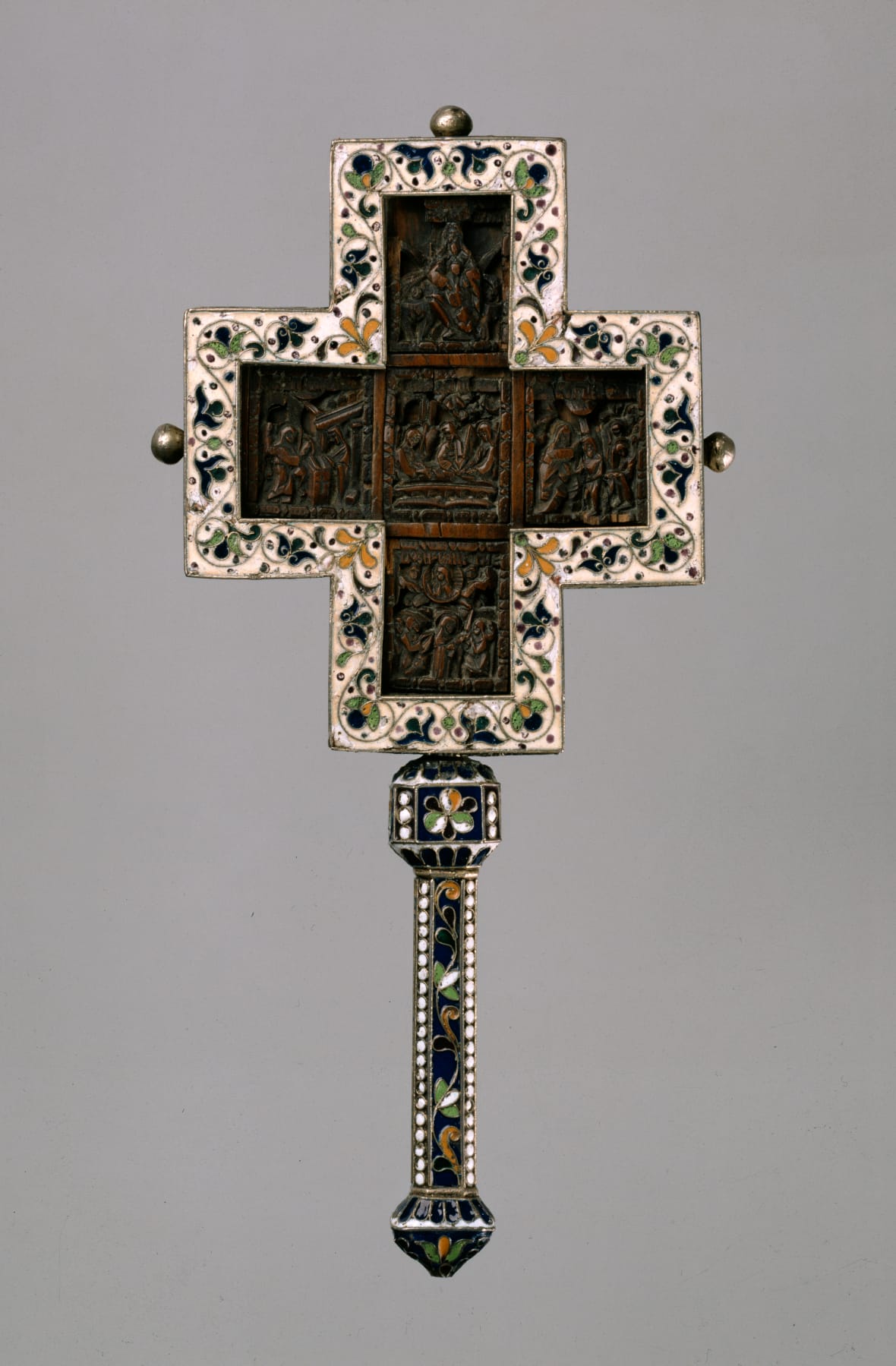 Hand Cross (Russian, late 17th century) - Public Domain Byzantine Stock Photo