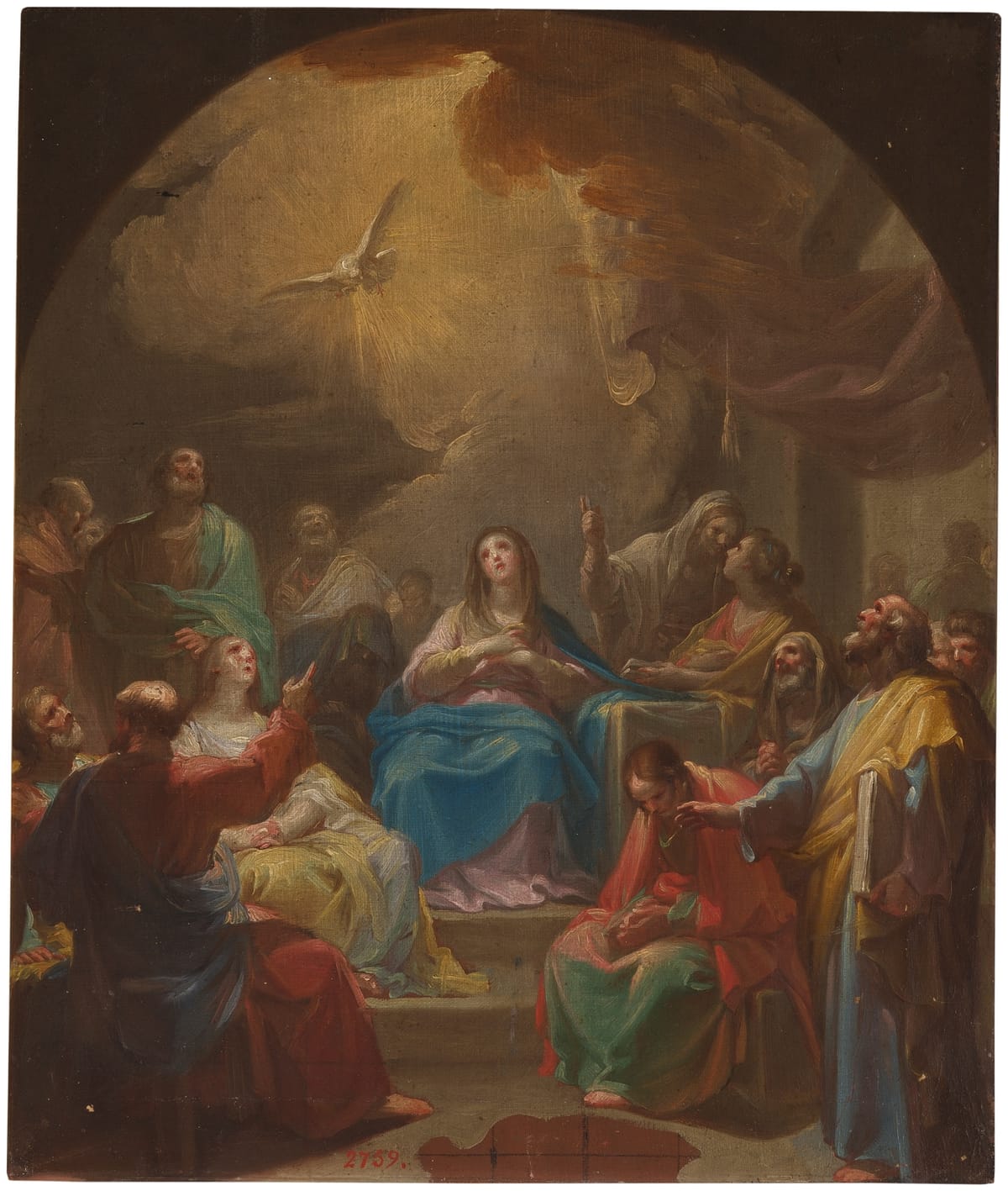 Pentecost (1769) by Francisco Bayeu - Public Domain Catholic Painting