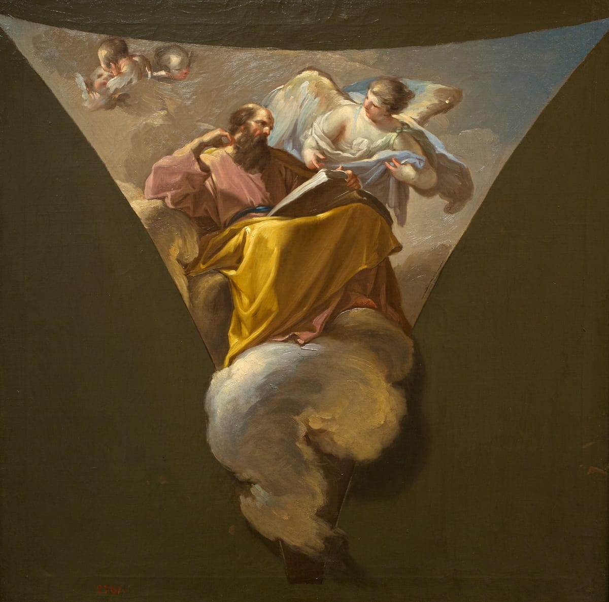 Saint Matthew (1771) by Bayeu y Subías, Francisco - Public Domain Catholic Painting