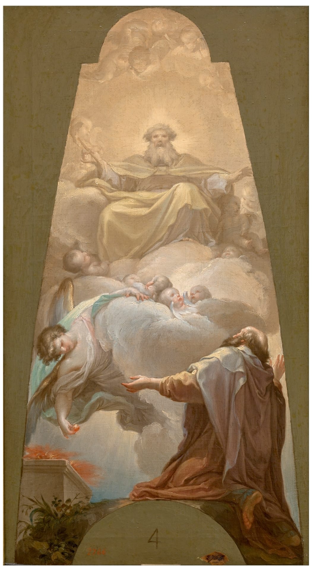The Calling of the Prophet Isaiah (1771) by Bayeu, Francisco - Public Domain Catholic Painting