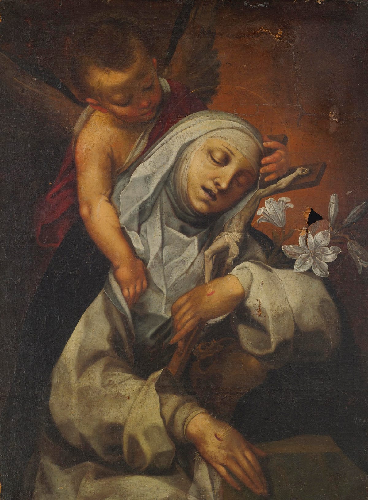 St. Catherine Of Siena by Francesco Vanni (Italian, 1563 - 1610) - Public Domain Catholic Painting