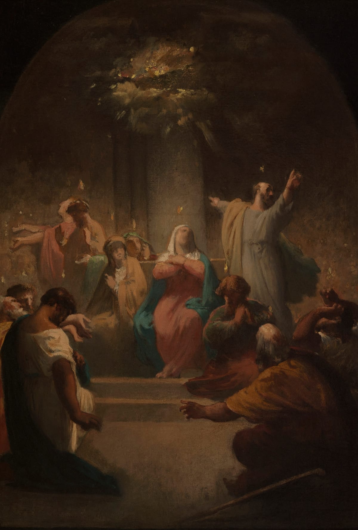 La Pentecôte (Pentencost) (1864) Felix-Henri Giacomotti - Public Domain Catholic Painting
