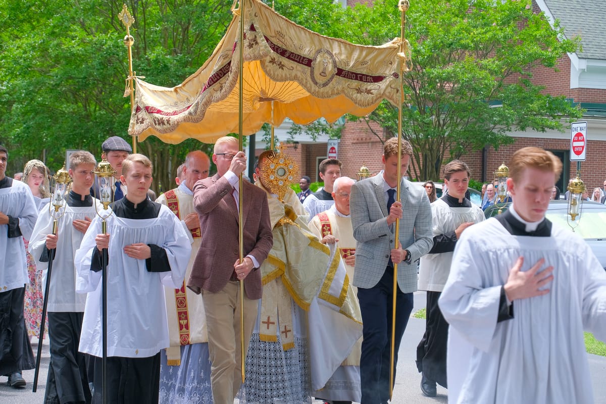 Corpus Christi Procession, Chesapeake, Virginia, USA (2024) - Catholic Stock Photo