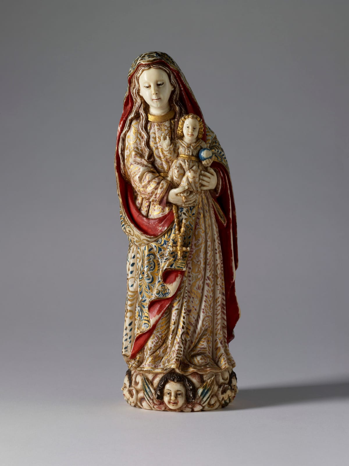 Our Lady of the Rosary Filipino (Spanish Philipines, 1625-1675) - Catholic Stock Photo