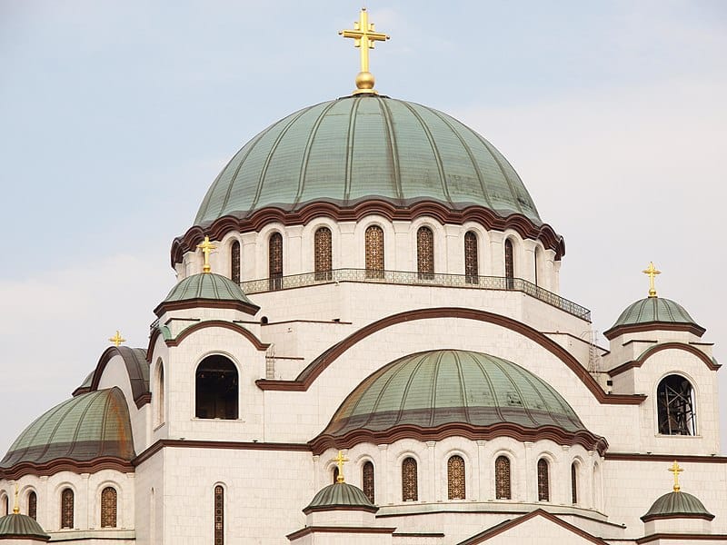Dome of the Church of Saint Sava, Serbia (2019) by P. Cikovac - Catholic Stock Photo