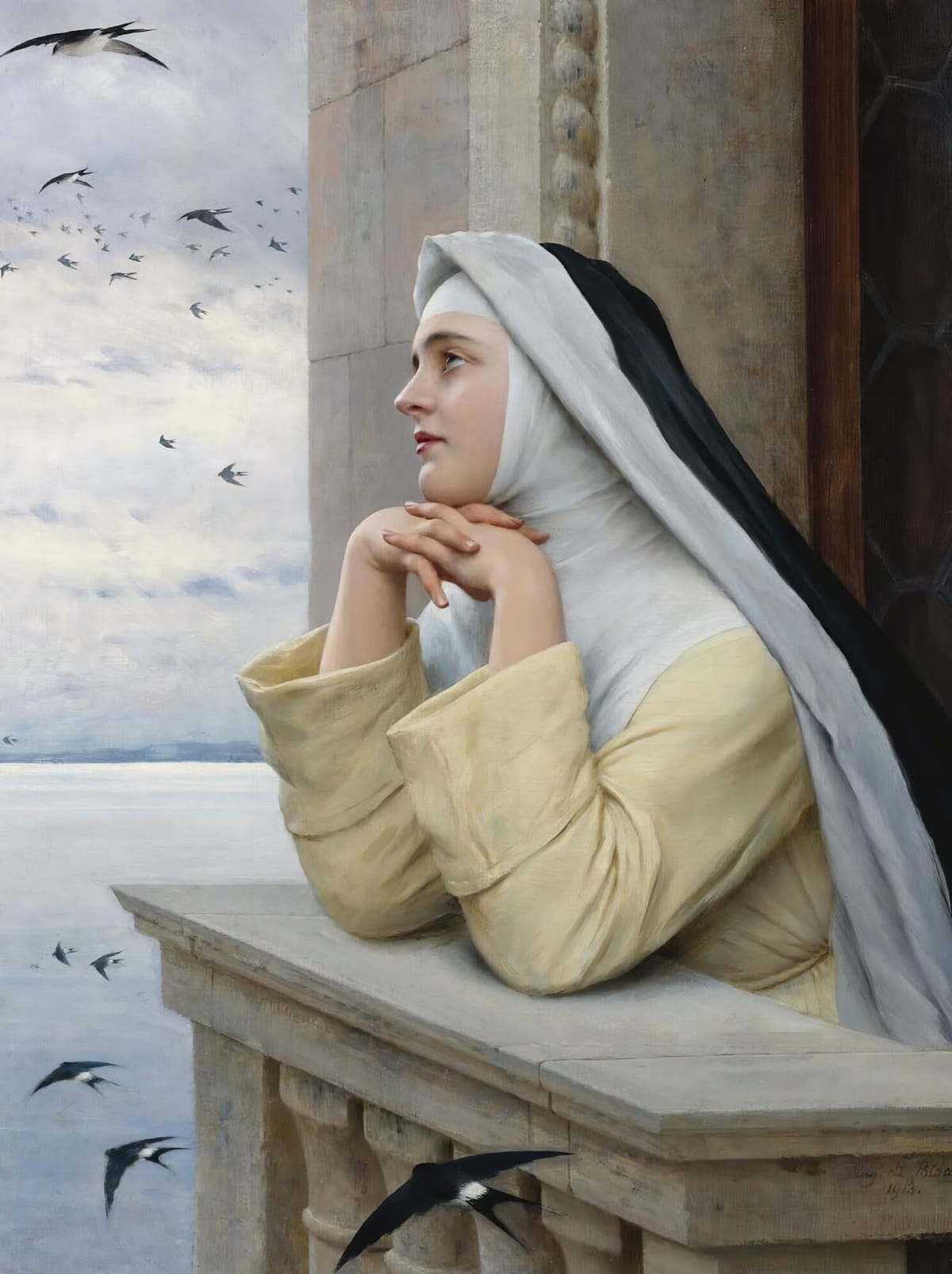 God’s Creatures (1913) Eugen von Blaas (Italian) - Public Domain Catholic Painting