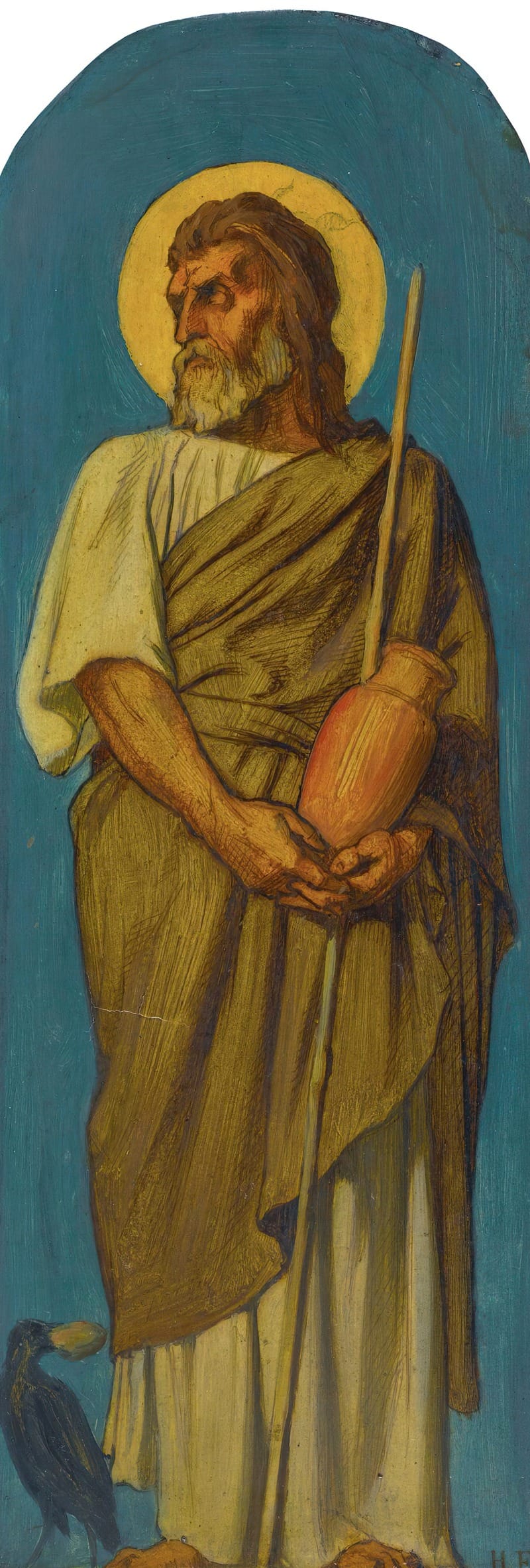 Élisée (1858) by Jean-Hippolyte Flandrin - Public Domain Catholic Painting