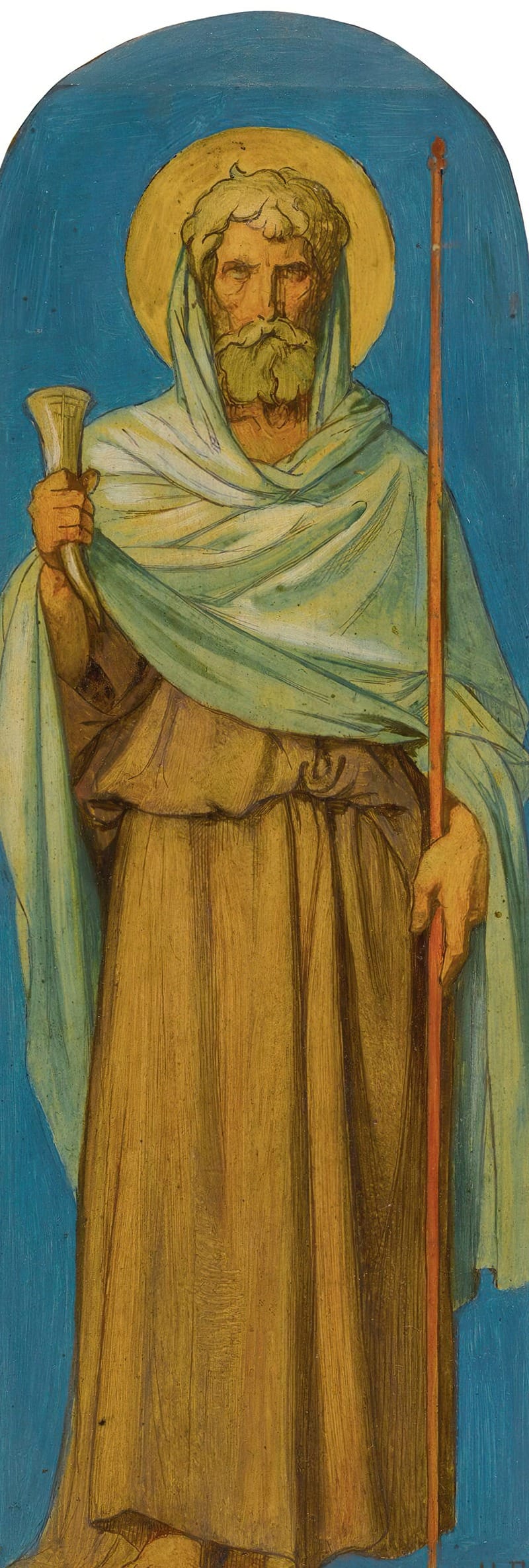 Samuel (1858) by Jean-Hippolyte Flandrin (French) - Public Domain Catholic Painting