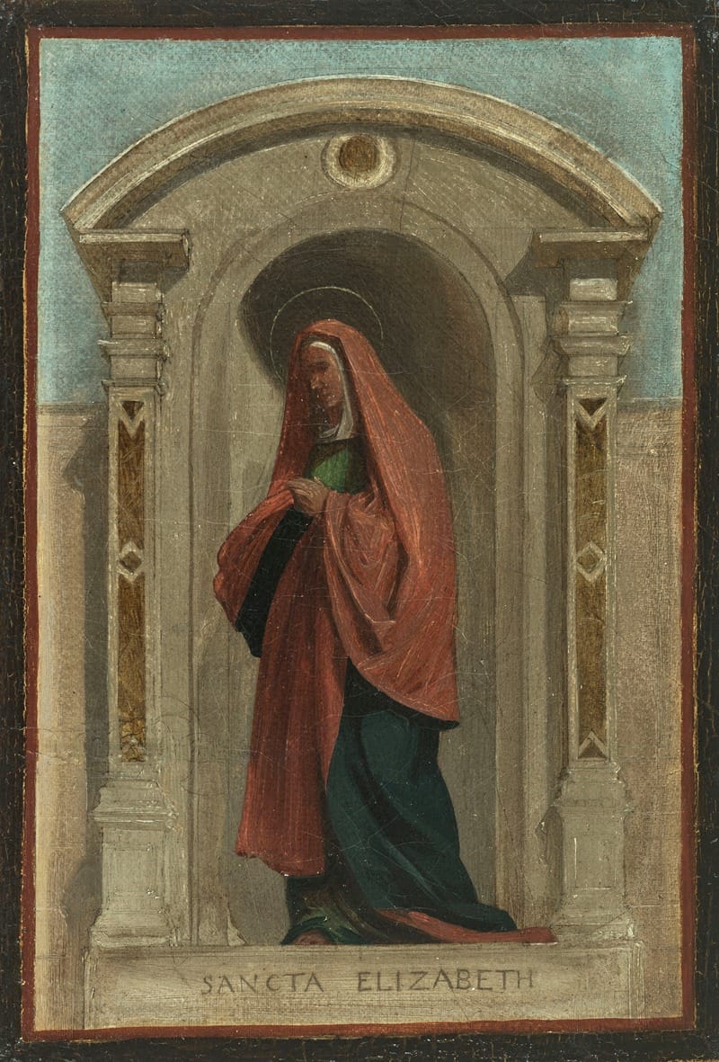 Sainte Elisabeth (1840) by Nicolas Auguste Hesse - Public Domain Catholic Painting