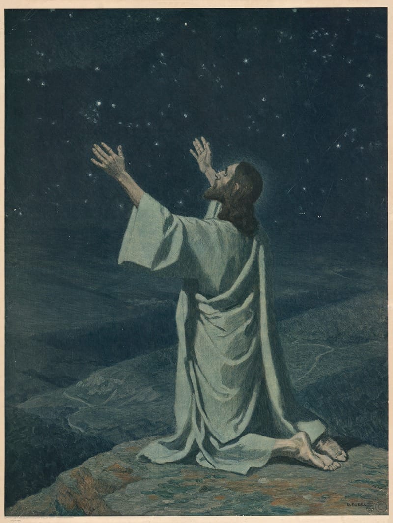 Not my will, but yours be done (1938) by Gebhard Fugel - Public Domain Catholic Painting