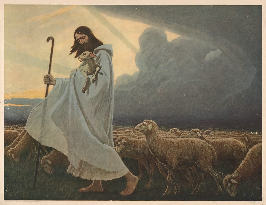 The Good Shepherd (1931) Gebhard Fugel - Public Domain Catholic Painting