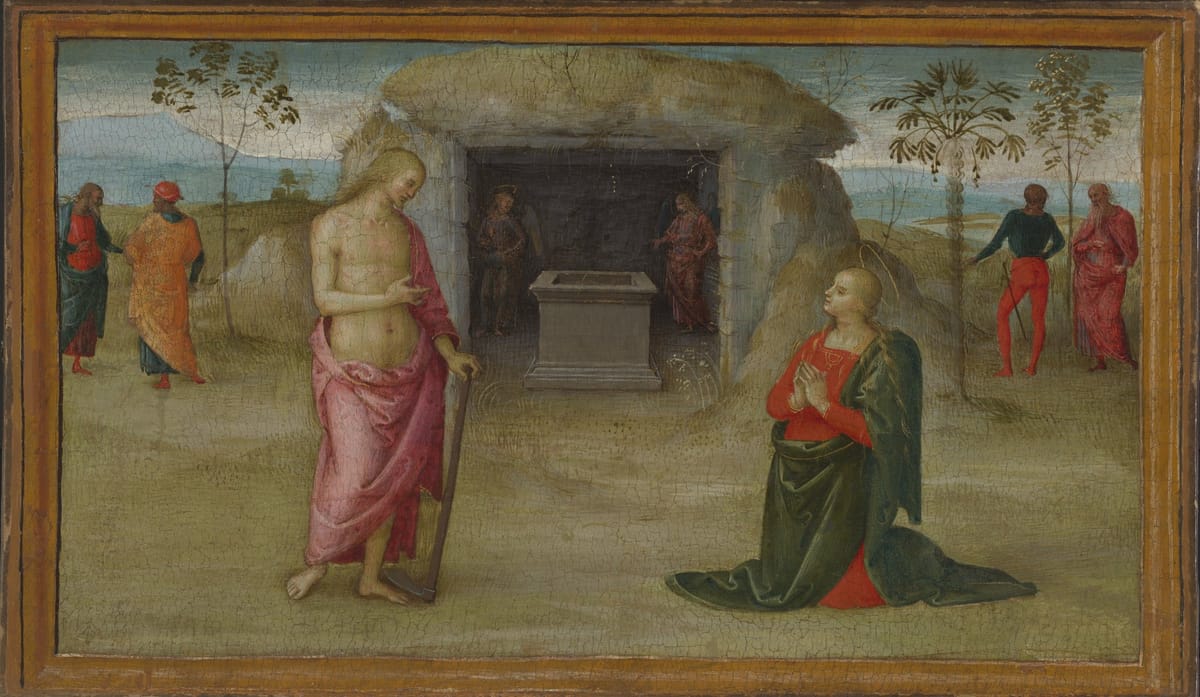Noli Me Tangere (1500-05) by Perugino - Public Domain Catholic Painting