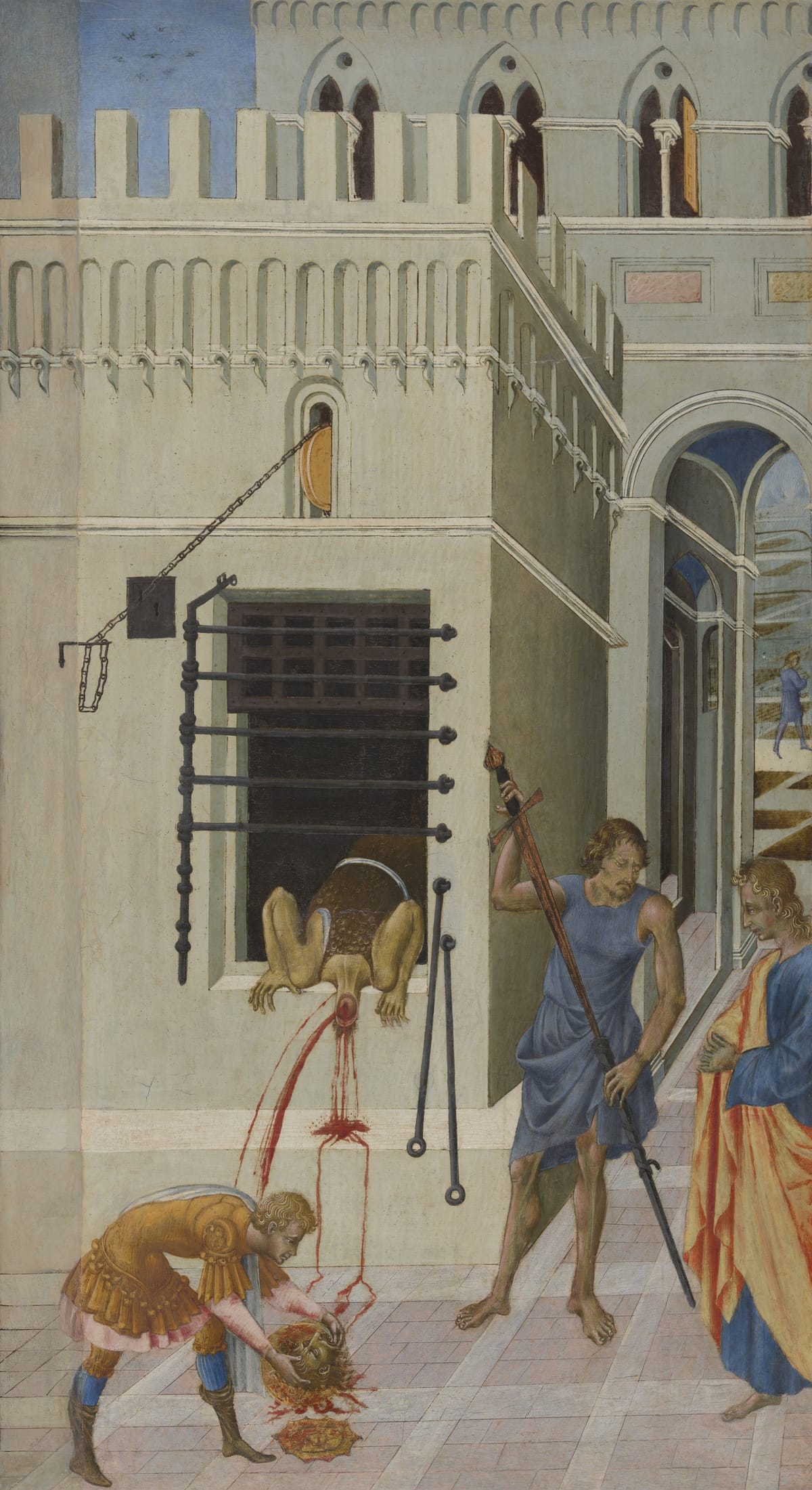 The Beheading of Saint John the Baptist (1455–60) by Giovanni di Paolo - Public Domain Catholic Painting