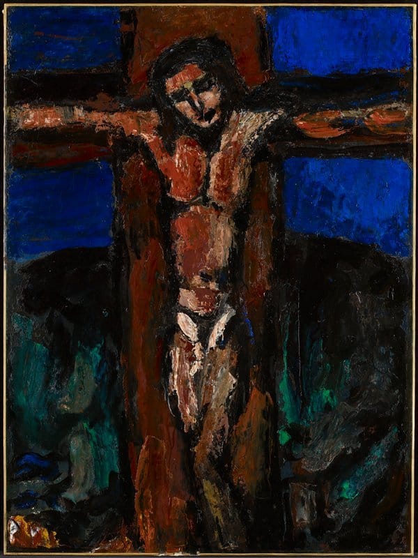The Crucifixion (1920s) by Georges Rouault - Public Domain Catholic Painting