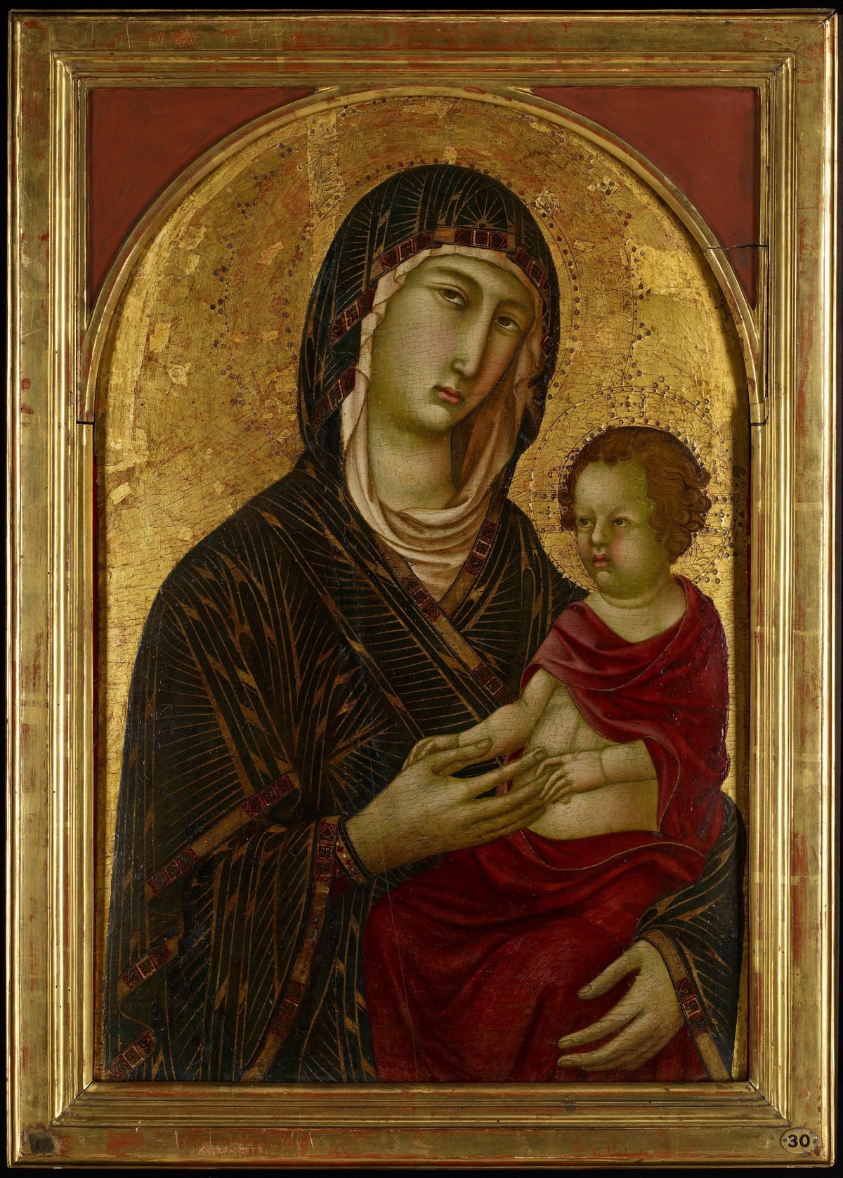 Madonna and Child (1310) by Segna di Buonaventura - Public Domain Catholic Painting