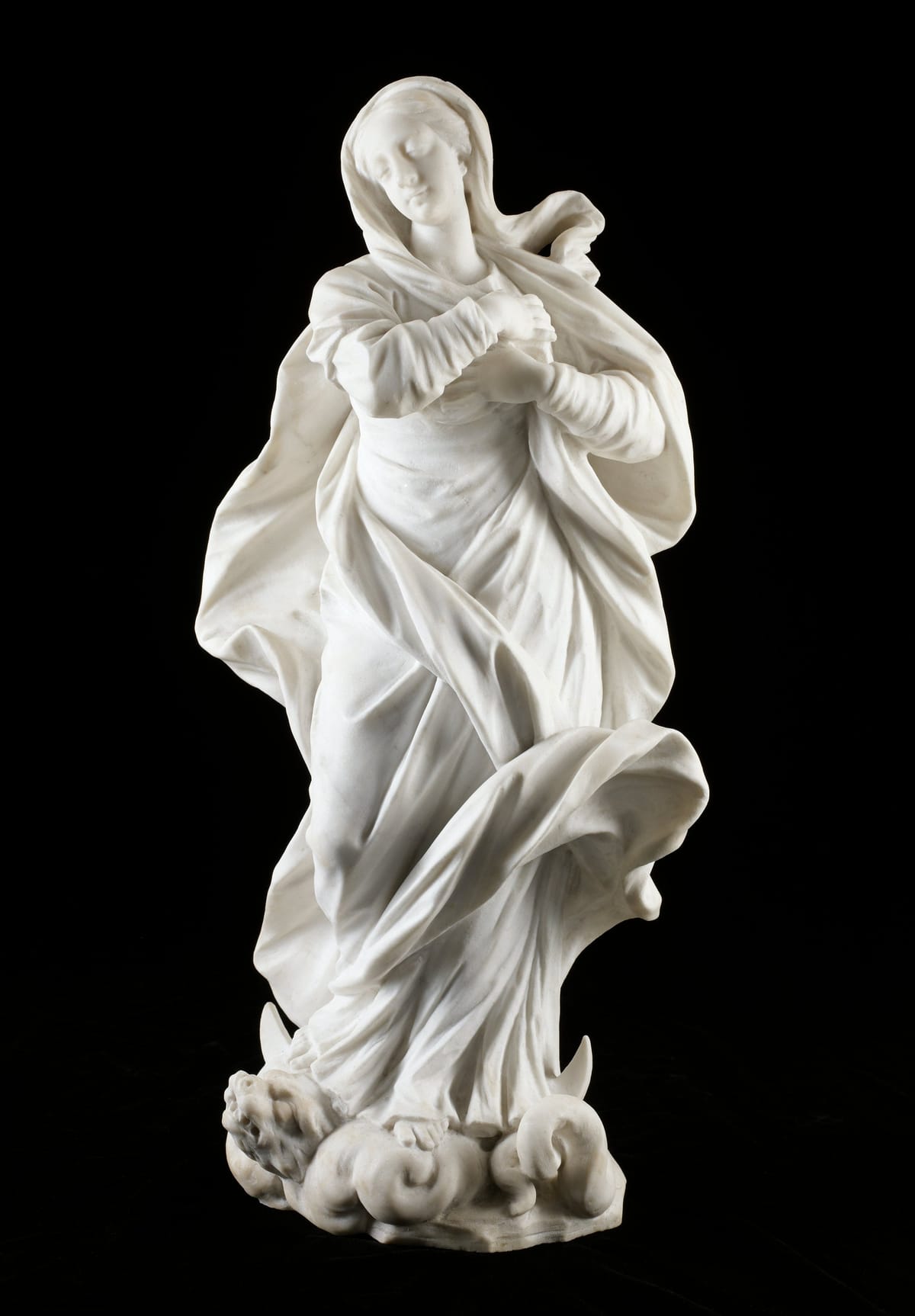 Immaculate Madonna (1710) by Giacomo Antonio Ponsonelli - Public Domain Catholic Stock Photo
