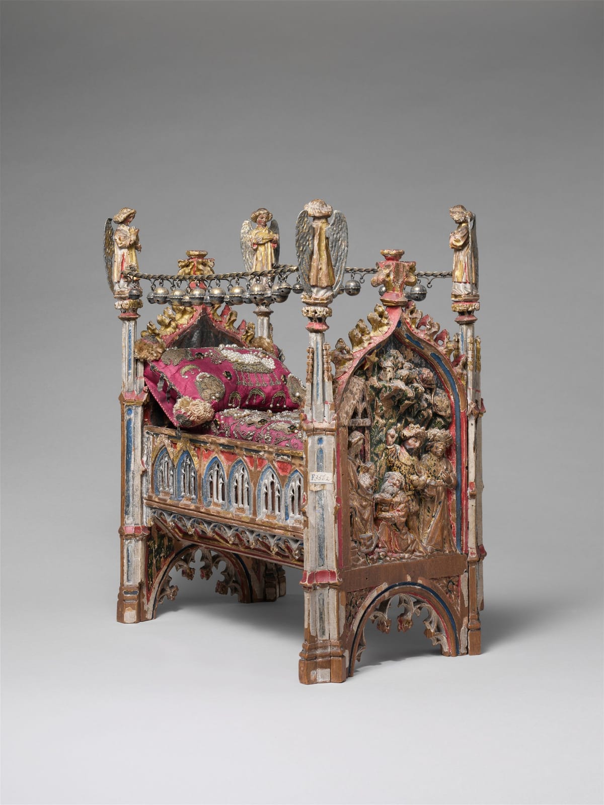Crib of the Infant Jesus (15th century) by unknown - Public Domain Catholic Stock Photo