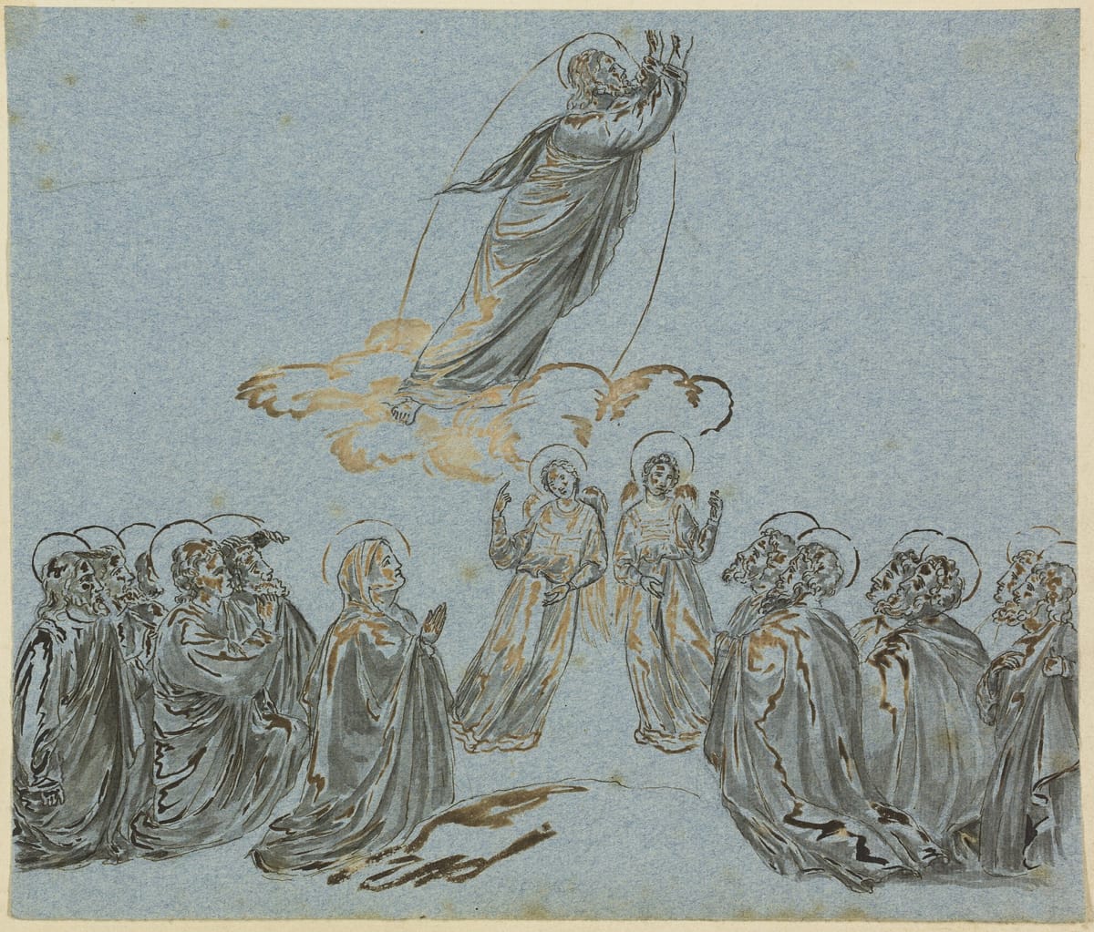 Ascension of Christ ( 1780–1820) by  Giotto di Bondone - Public Domain Catholic Painting