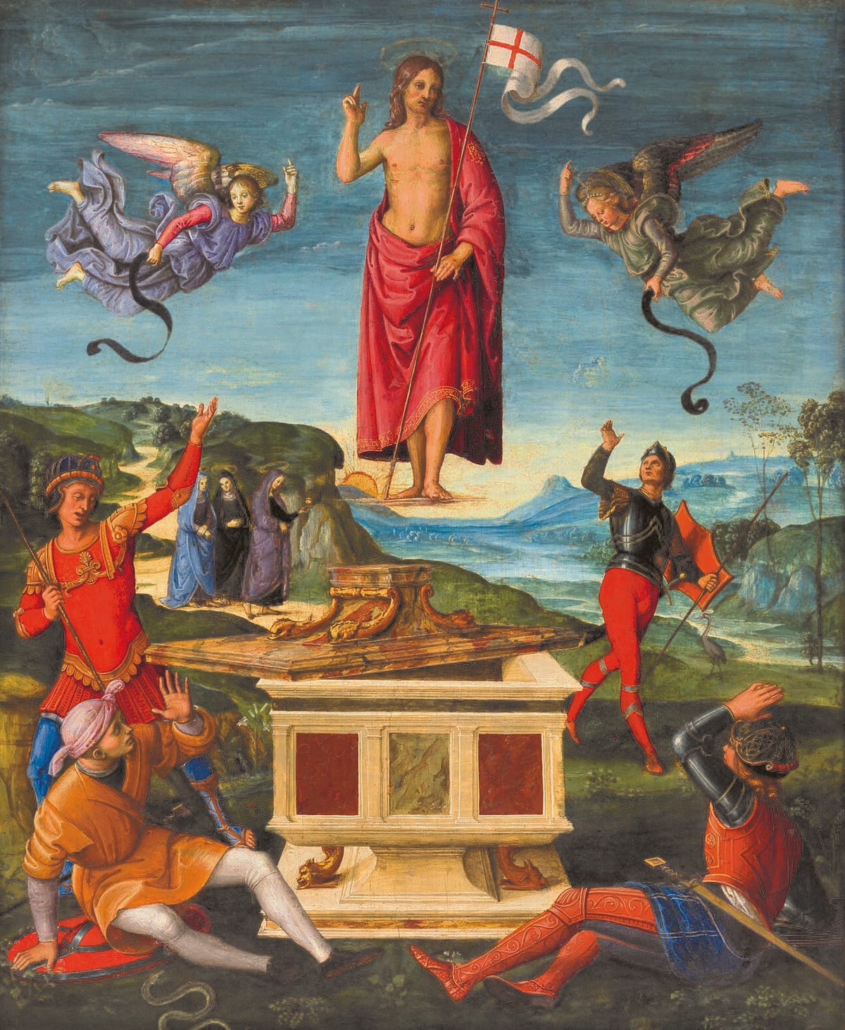The Resurrection of Jesus Christ (1499-1502 ) by Raphael - Public Domain Catholic Painting