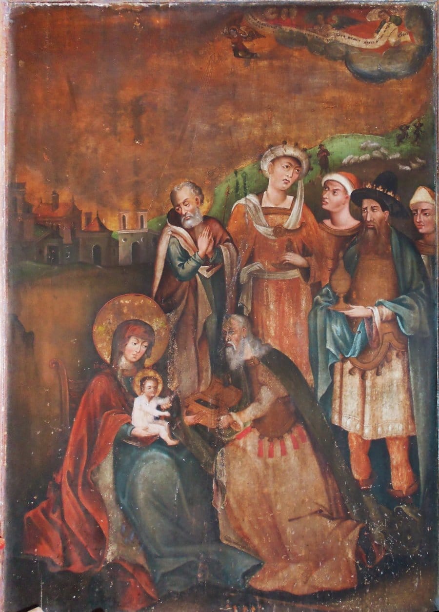 Adoration of the Magi, Early 18th Century (18th century) - Public Domain Orthodox Icon