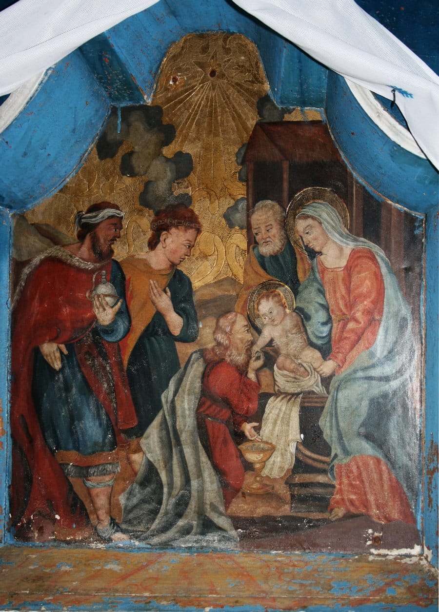 Adoration of the Magi Icon (Late 18th century) - Public Domain Orthodox Icon