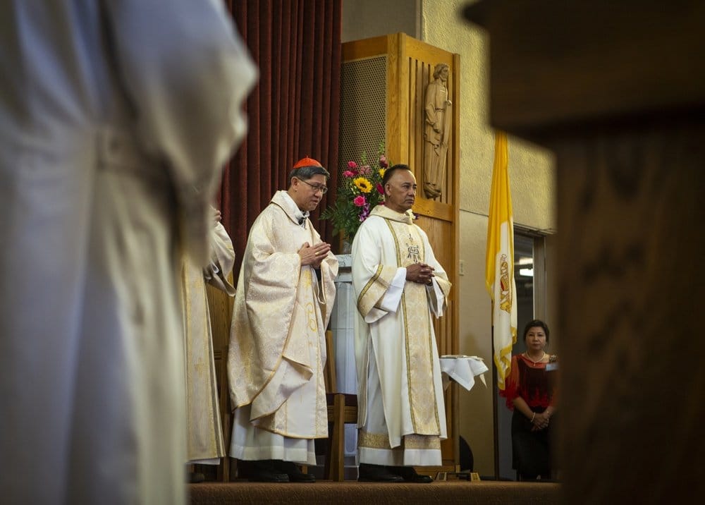 MCAS Miramar Welcomes the Archbishop of Manila (2019) by Sgt. Becky Cleveland, USMC - Public Domain Catholic Stock Photo