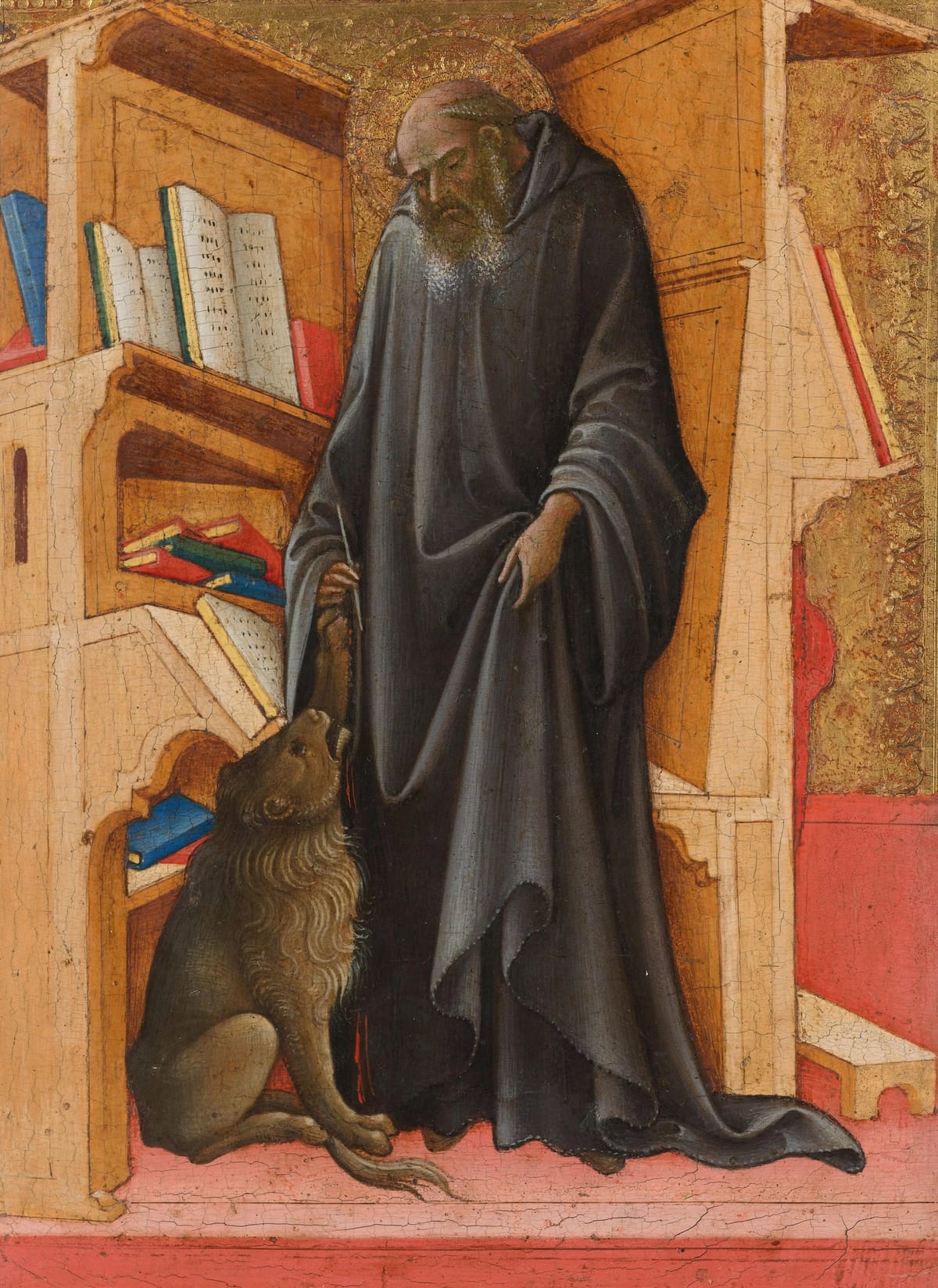 Saint Jerome in his Study (1420) by Lorenzo Monaco - Public Domain Catholic Painting