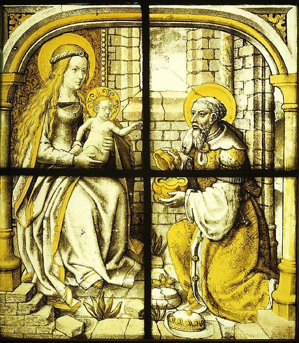 The Adoration of the Magi (1510-1515) - Public Domain Catholic Stock Photo
