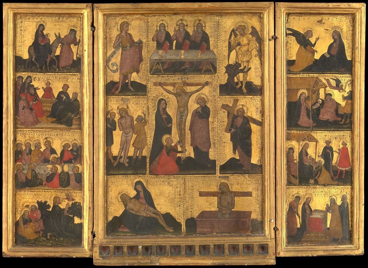 The Life of Christ (No date) by Attributed to Franceschino Zavattari - Public Domain Catholic Painting