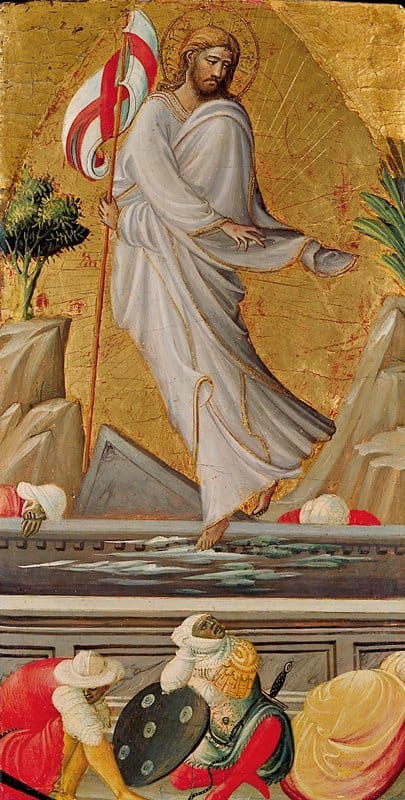 The Resurrection of Christ (15th century) by Giovanni Dal Ponte - Public Domain Catholic Painting