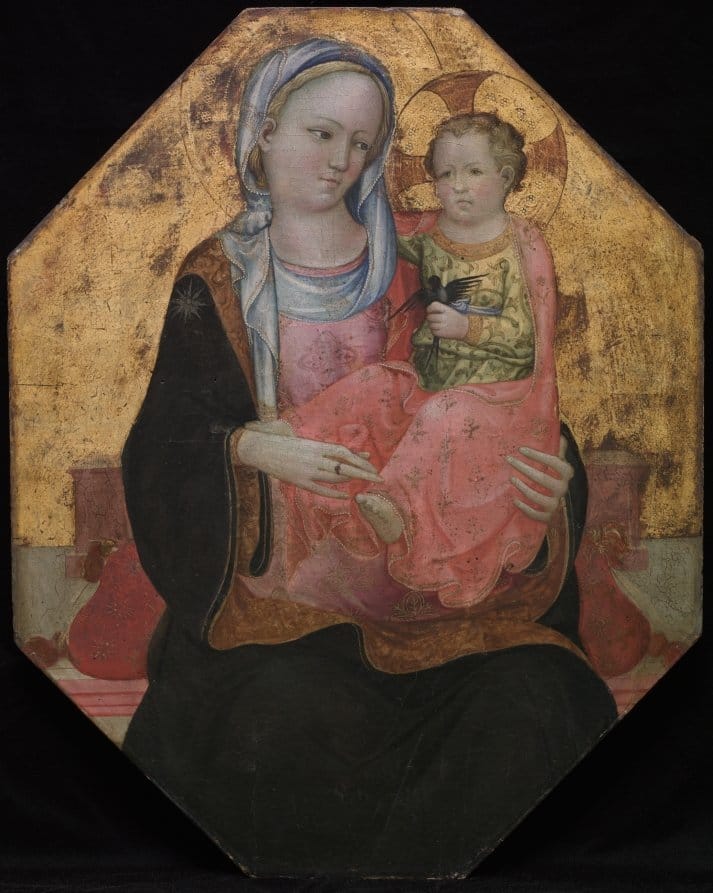 Virgin and Child (1437-1439) by Rossello di Jacopo Franchi - Public Domain Catholic Painting