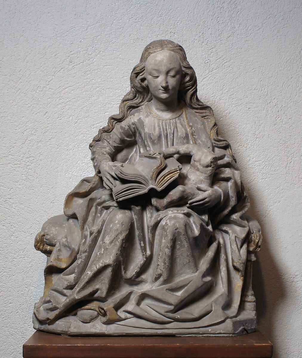 Virgin and Child (15th century) by Unknown Artist - Public Domain Catholic Stock Photo