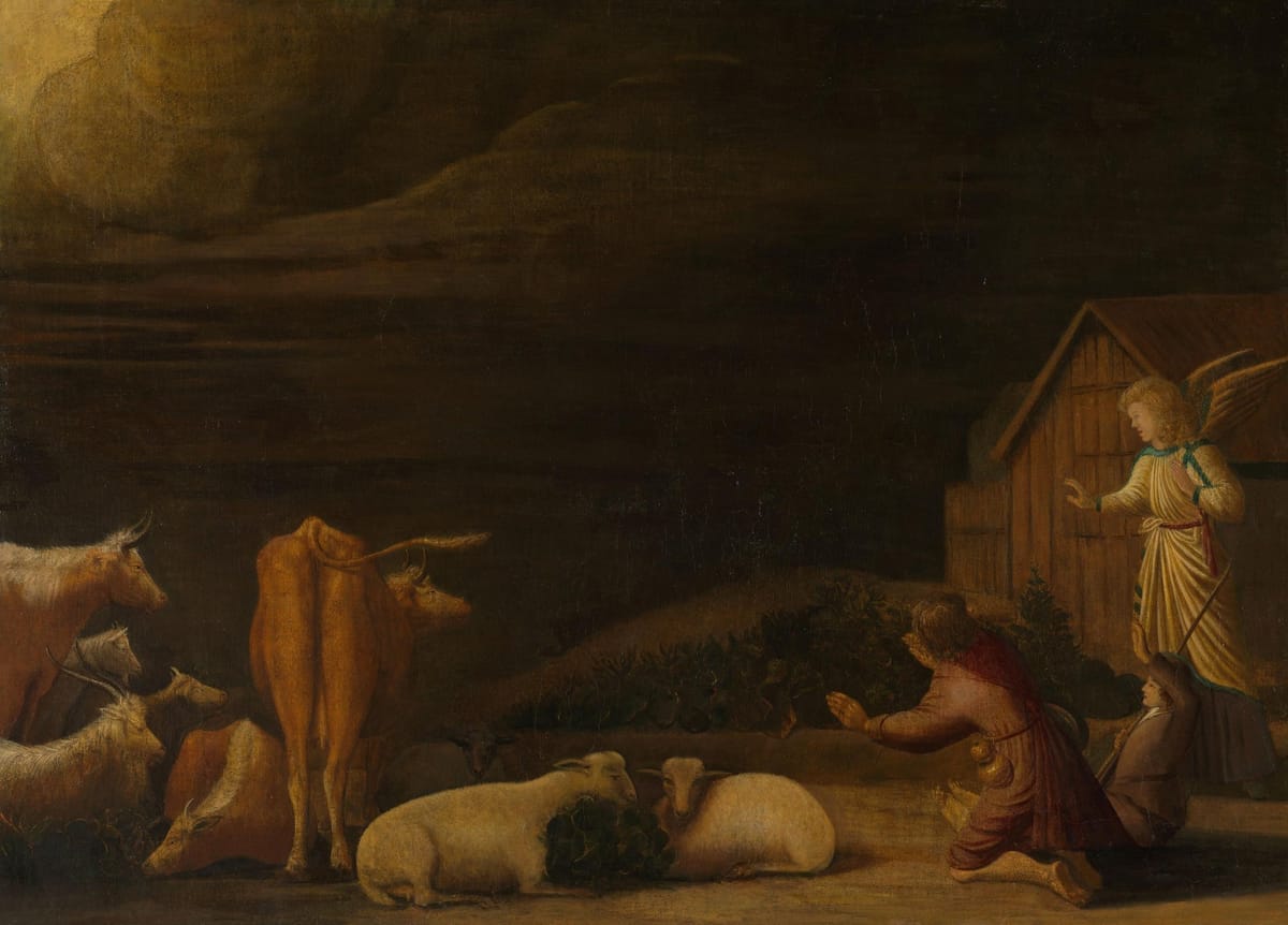 Annunciation to the Shepherds (1635) by Dirck Wijntrack - Public Domain Catholic Painting