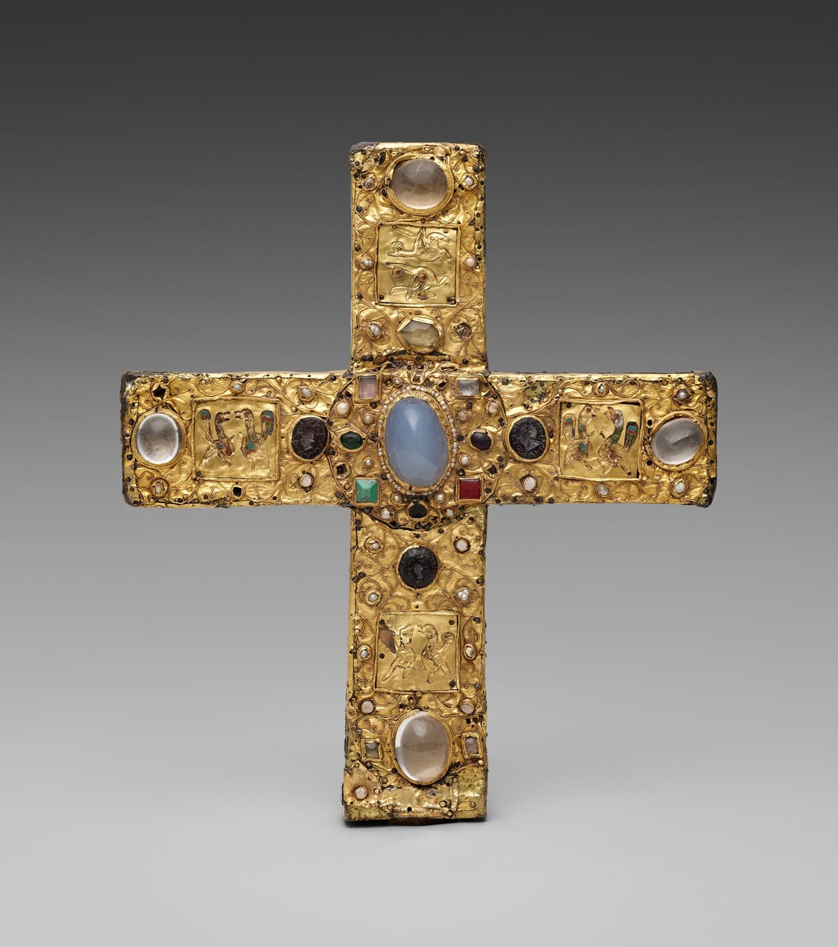 Ceremonial Cross of Count Liudolf (1040) - Public Domain Catholic Stock Photo