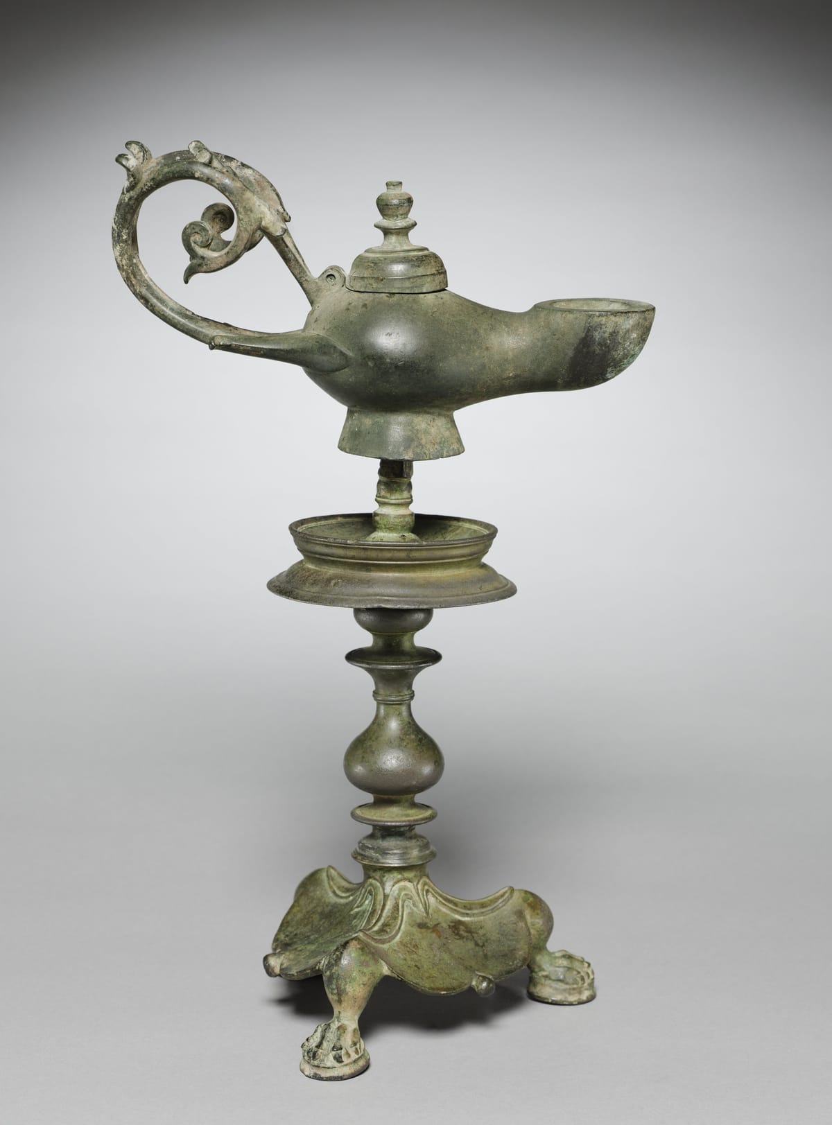 Lamp and Stand (5th century) - Public Domain Orthodox Stock Photo