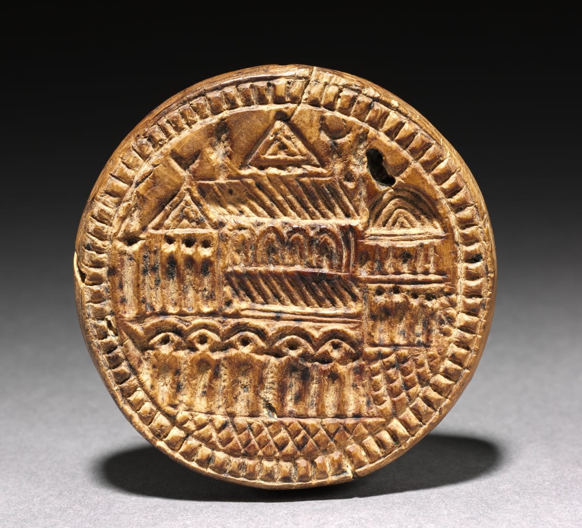 Mold for a Eulogia (Blessing) Bread (7th century) - Public Domain Orthodox Stock Photo